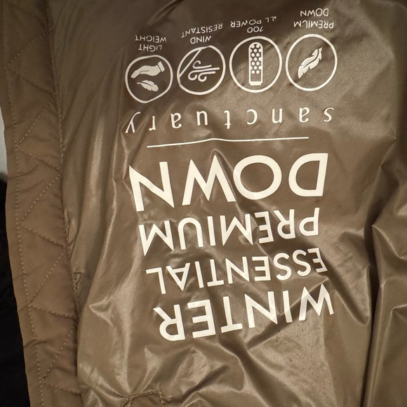 Sanctuary Puffer-Up Down Vest XL Green - Picture 5 of 8